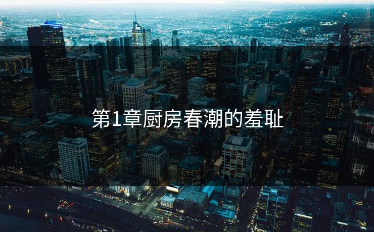 第1章厨房春潮的羞耻