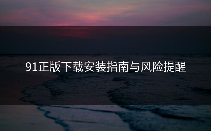 91正版下载安装指南与风险提醒